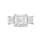 Lab-Grown Three Asscher Diamond Ring