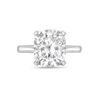 Lab-Grown Cushion-Cut Diamond Solitaire Engagement Ring