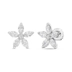 Lab Grown Diamond Flower Studs
