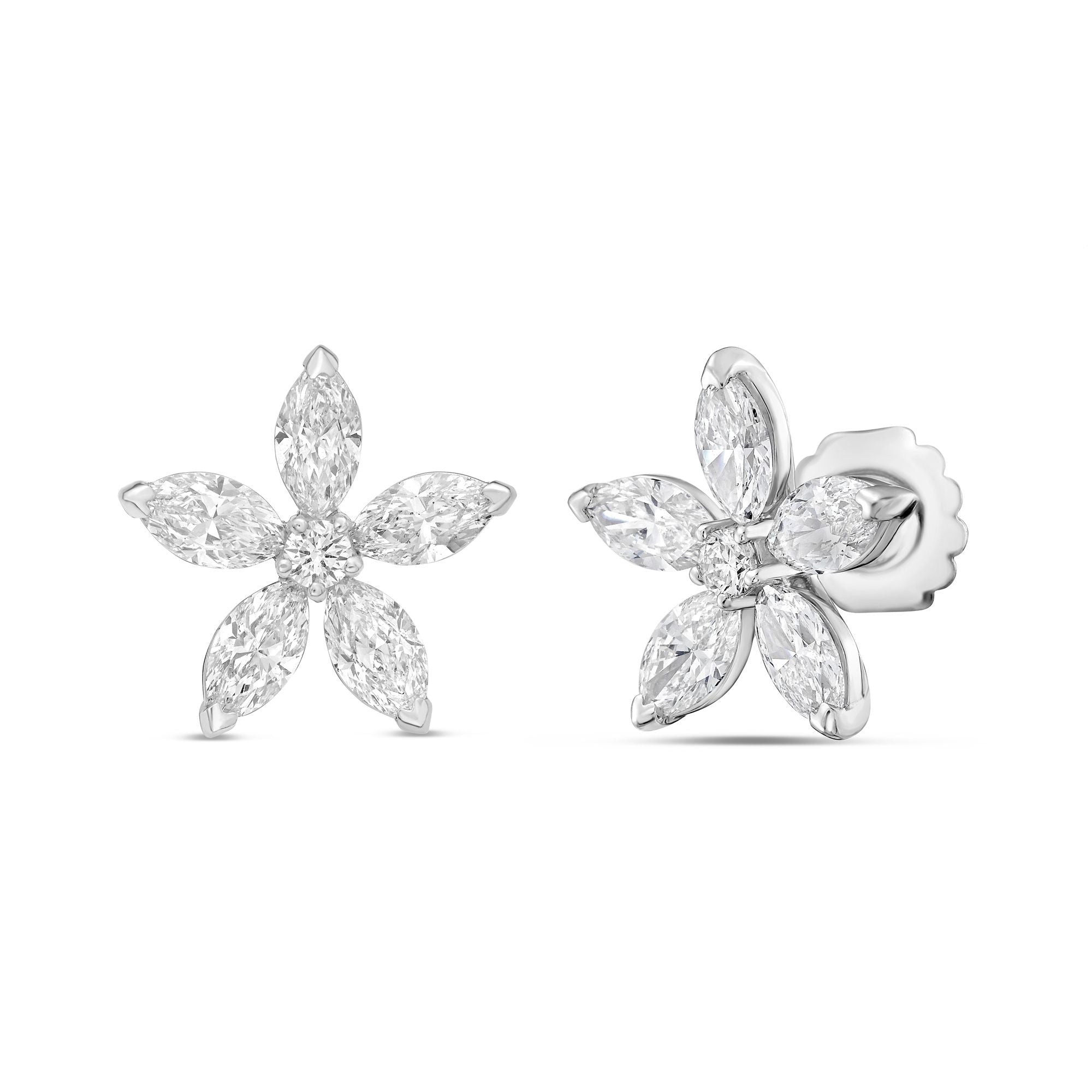 Lab Grown Diamond Flower Studs