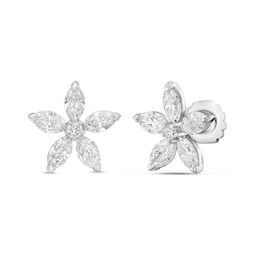 Lab Grown Diamond Flower Studs