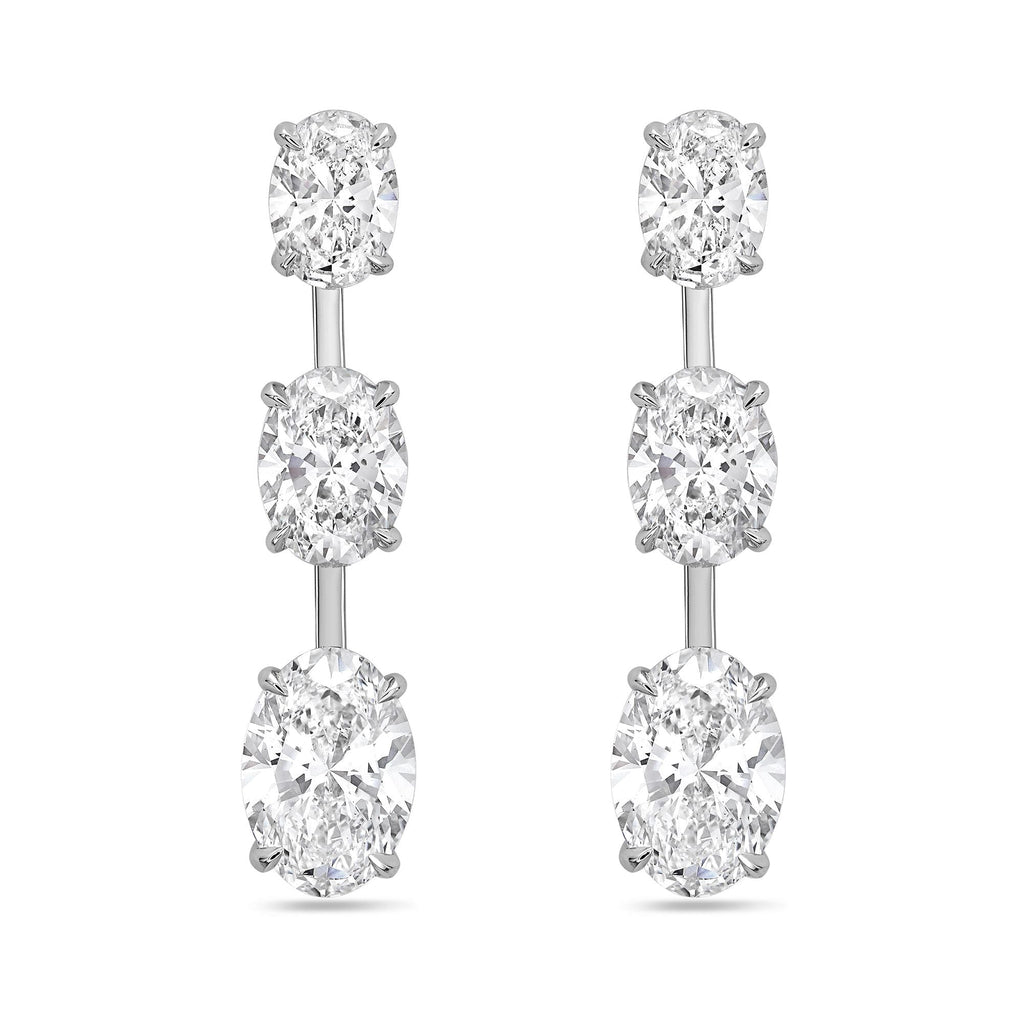 Lab Grown Diamond Graduated Dangling Earrings