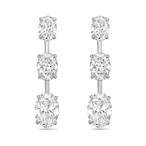 Lab Grown Diamond Graduated Dangling Earrings