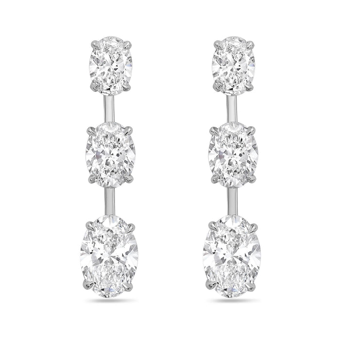 Lab Grown Diamond Graduated Dangling Earrings