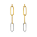 Lab Grown Diamond Link Earrings