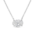 Lab Grown Diamond Oval East West Pendant