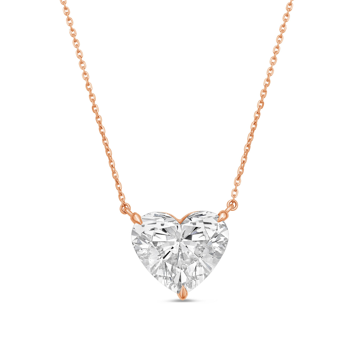 Lab-Grown Heart Shape Diamond Pendant