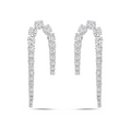 Lab Grown U Shape Diamond Drop Earrings