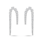 Lab Grown U Shape Diamond Drop Earrings