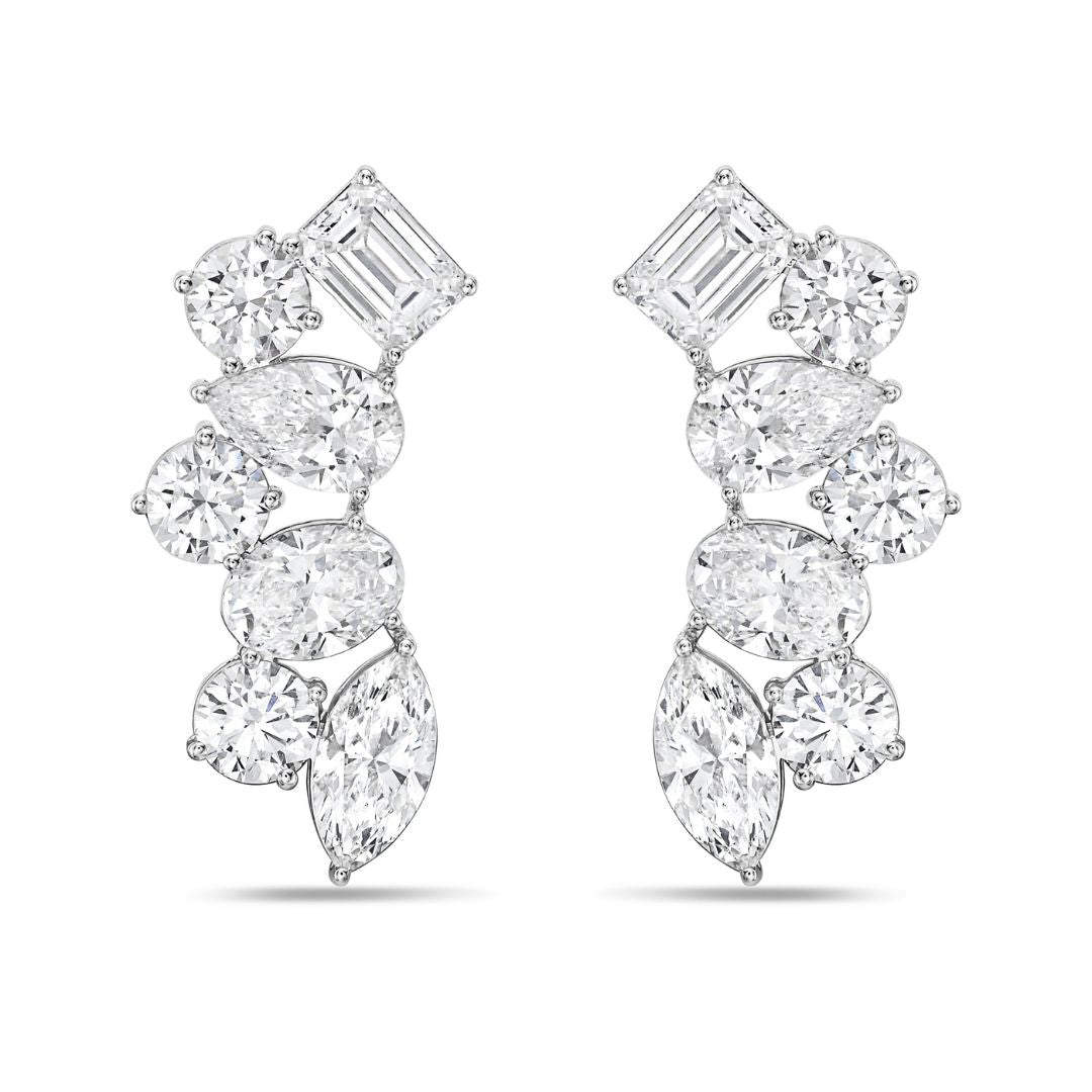Lab Grown Multi-Cut Diamond Ear Crawlers