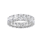 Lab Grown Oval U-Prong Eternity Band
