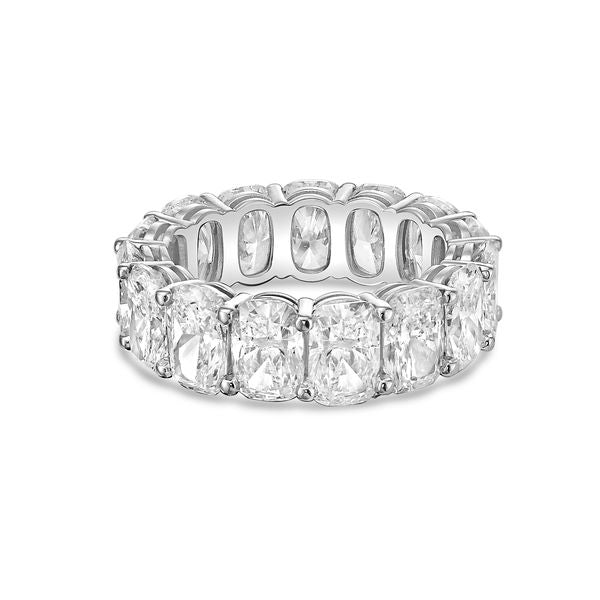 Lab Grown Cushion Cut Eternity Band