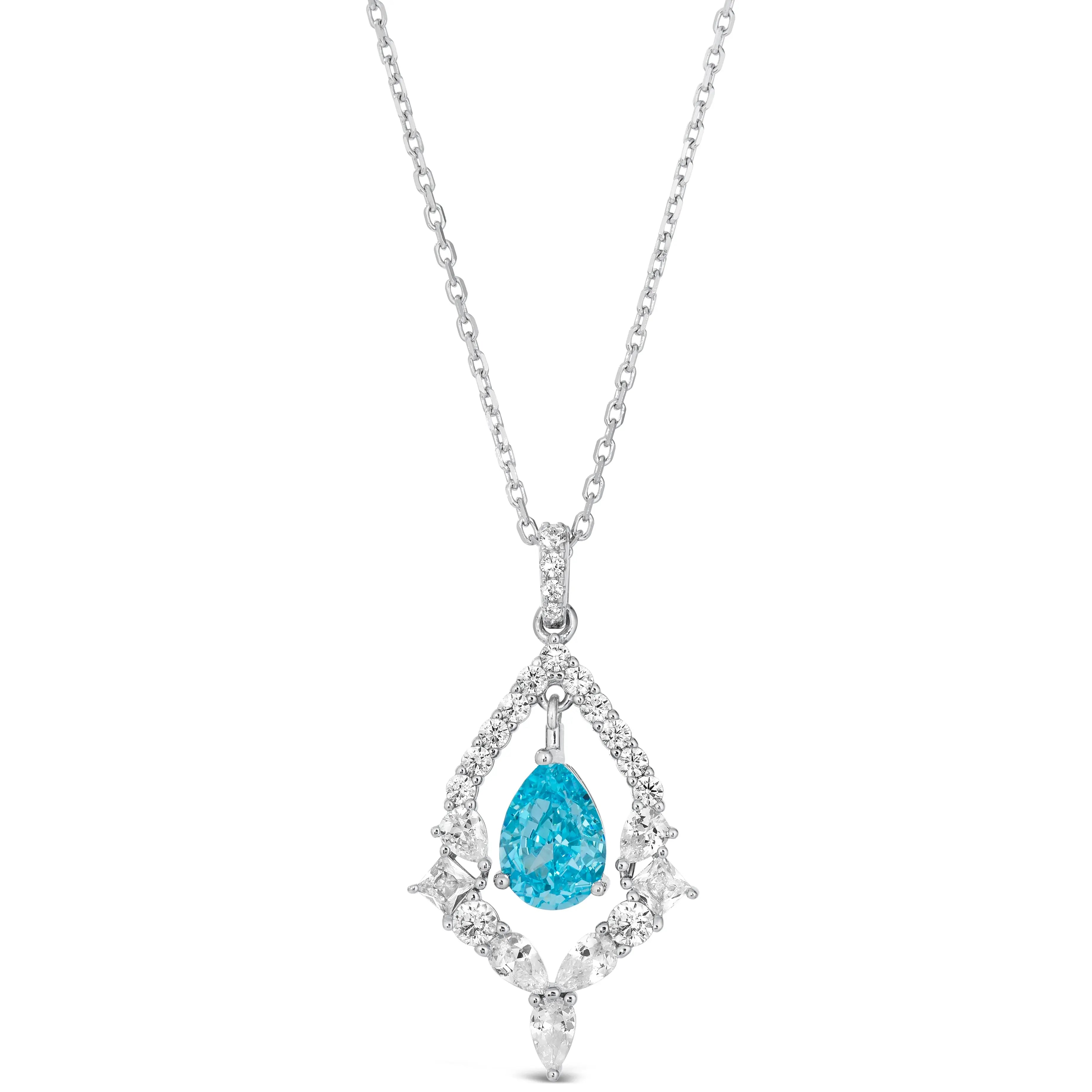 Lady Monarch Necklace in Aquamarine