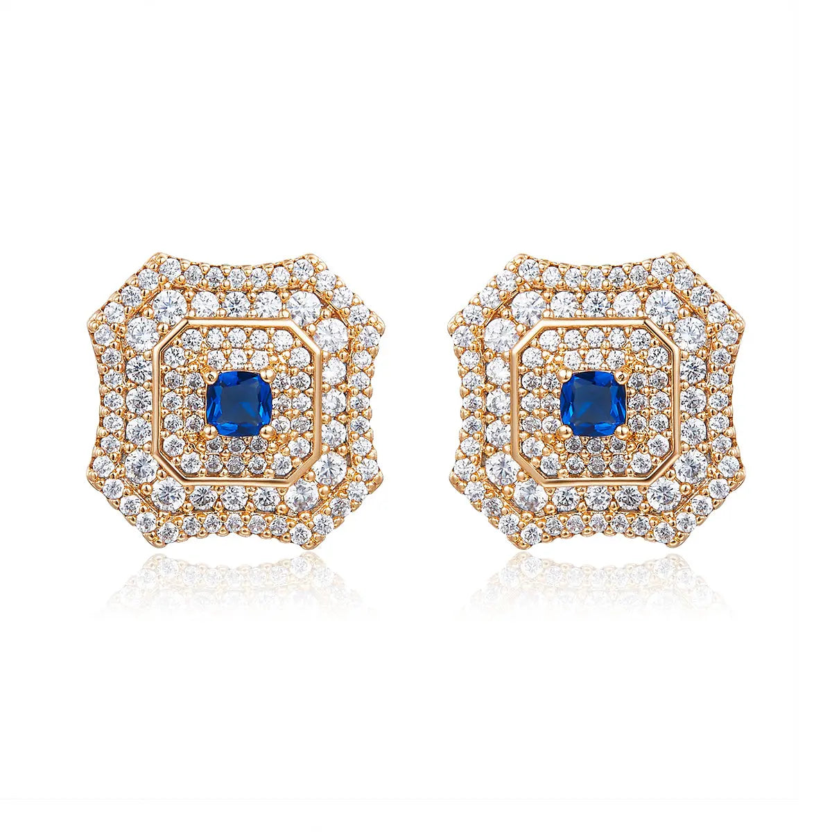 Latte Da Earrings in Sapphire