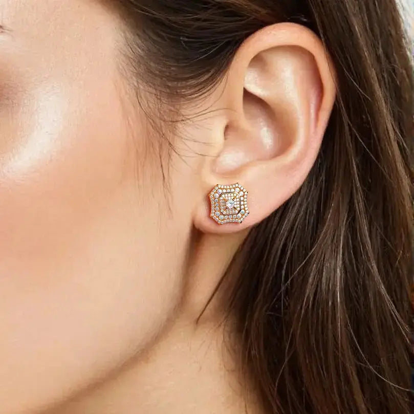 Latte Da Earrings in White Diamond
