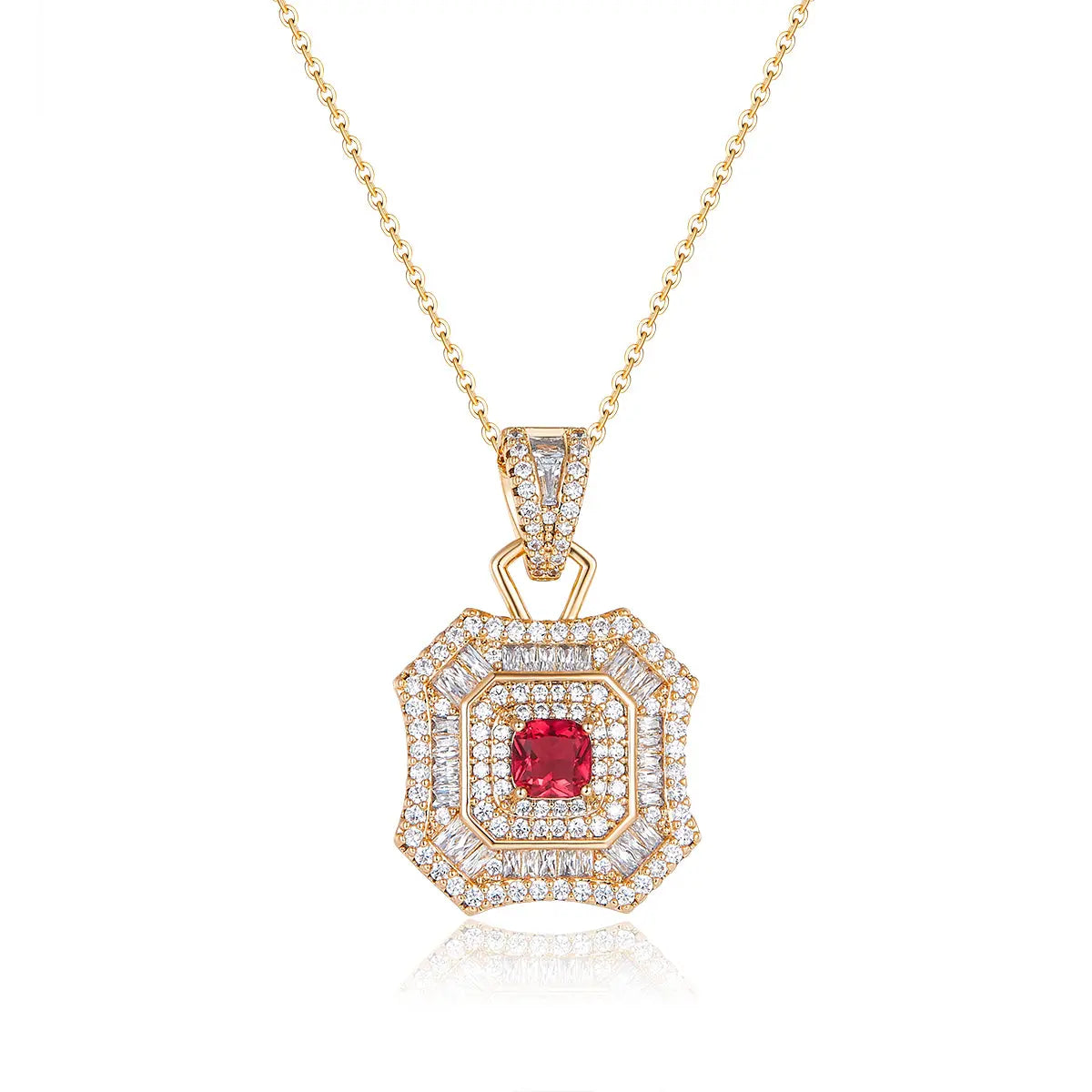 Latte Da Necklace in Ruby