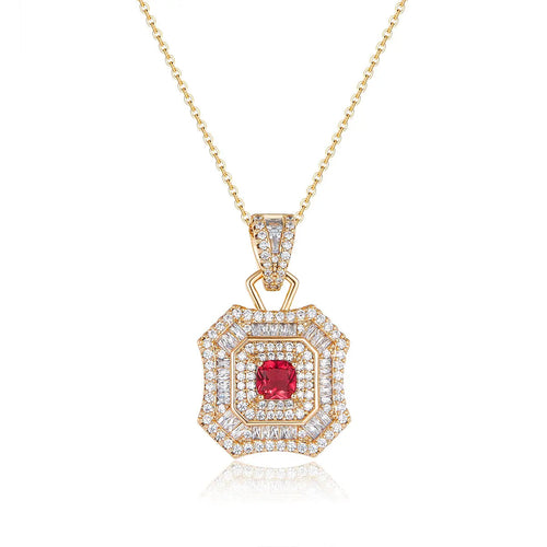 Latte Da Necklace in Ruby