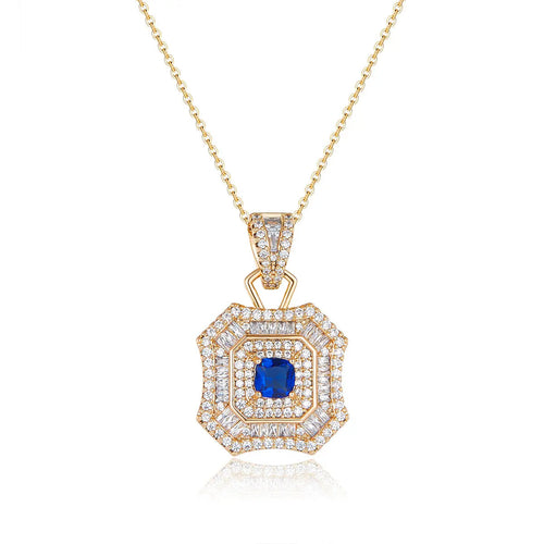Latte Da Necklace in Sapphire