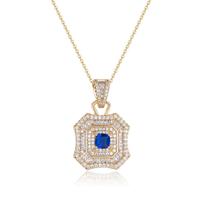 Latte Da Necklace in Sapphire