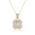 Latte Da Necklace in White Diamond