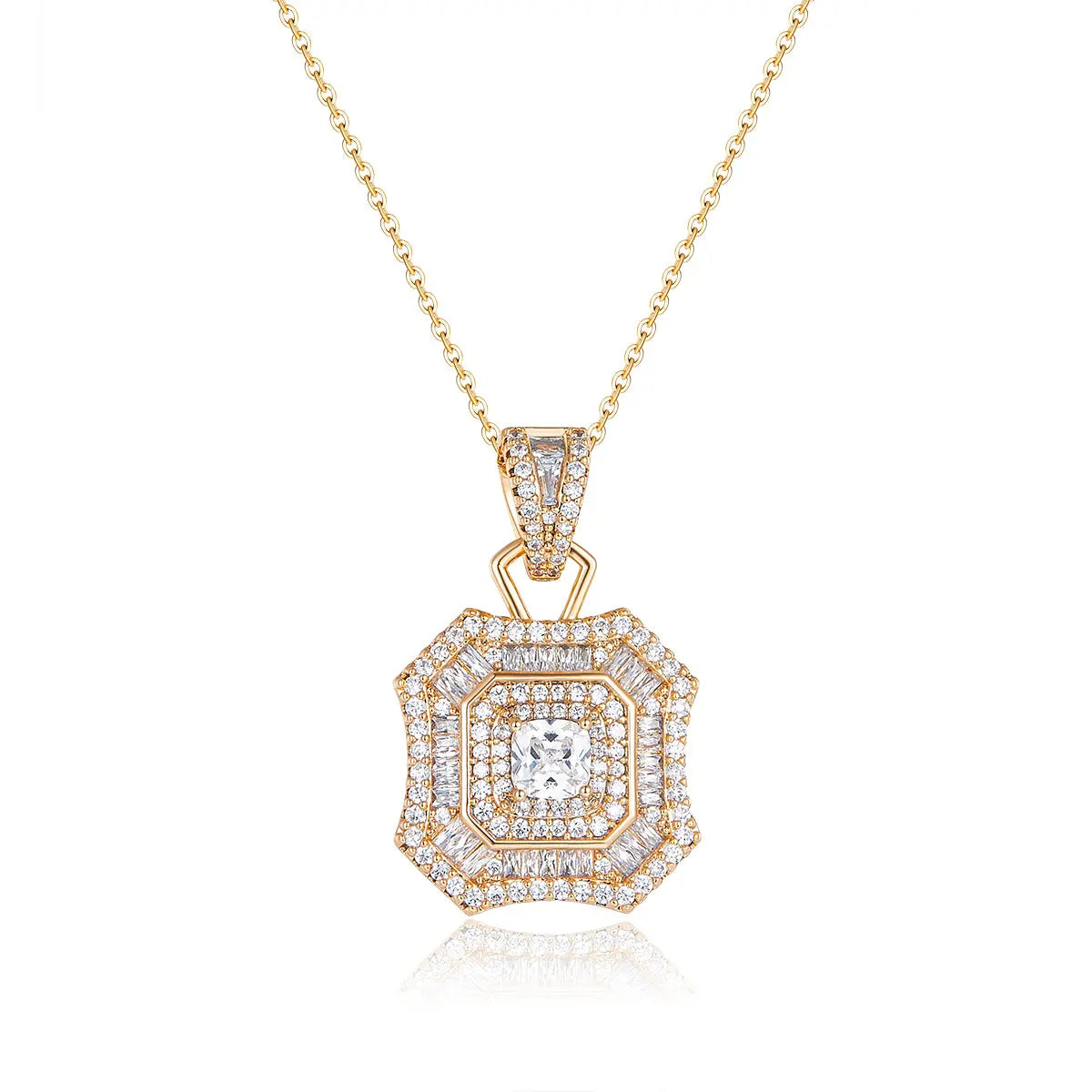 Latte Da Necklace in White Diamond