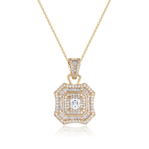 Latte Da Necklace in White Diamond
