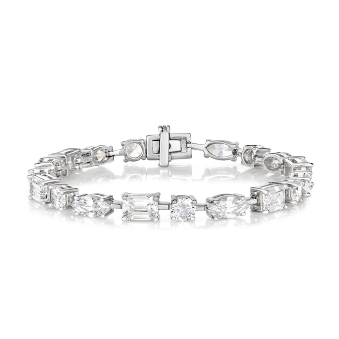 Le Petite Multishaped Diamond Crystalline Bracelet