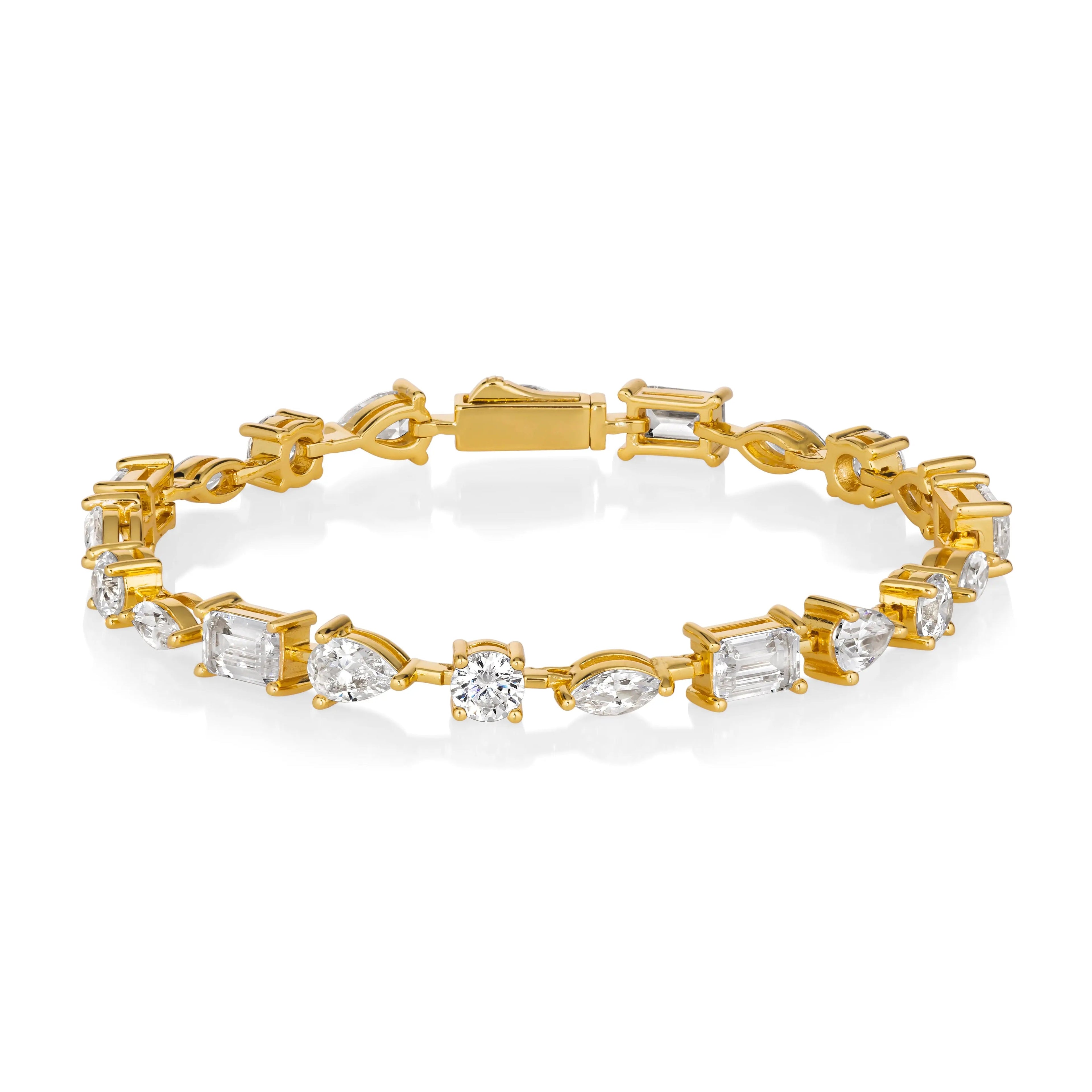 Le Petite Multishaped Diamond Crystalline Bracelet