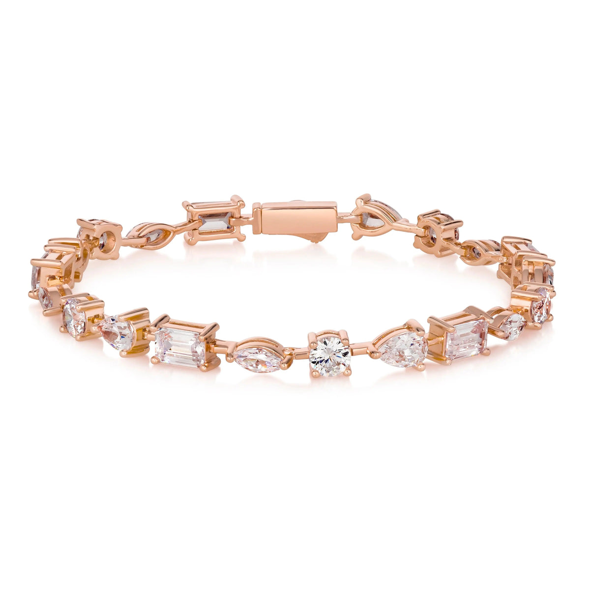 Le Petite Multishaped Diamond Crystalline Bracelet