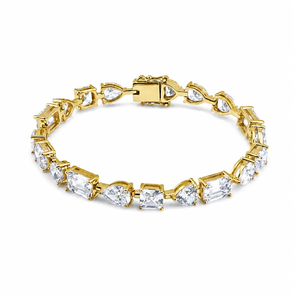 Lisboa 16 Carat Tennis Bracelet Yellow Gold by Kathy Hilton