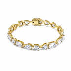 Lisboa 16 Carat Tennis Bracelet Yellow Gold by Kathy Hilton