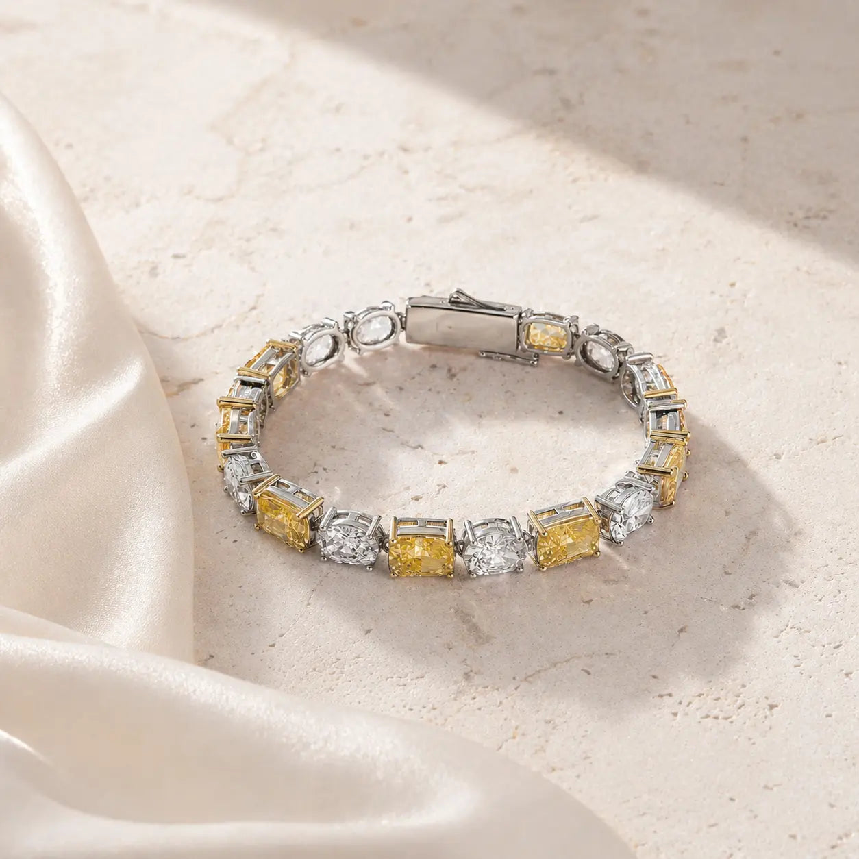 Lizette Canary Yellow Tennis Bracelet