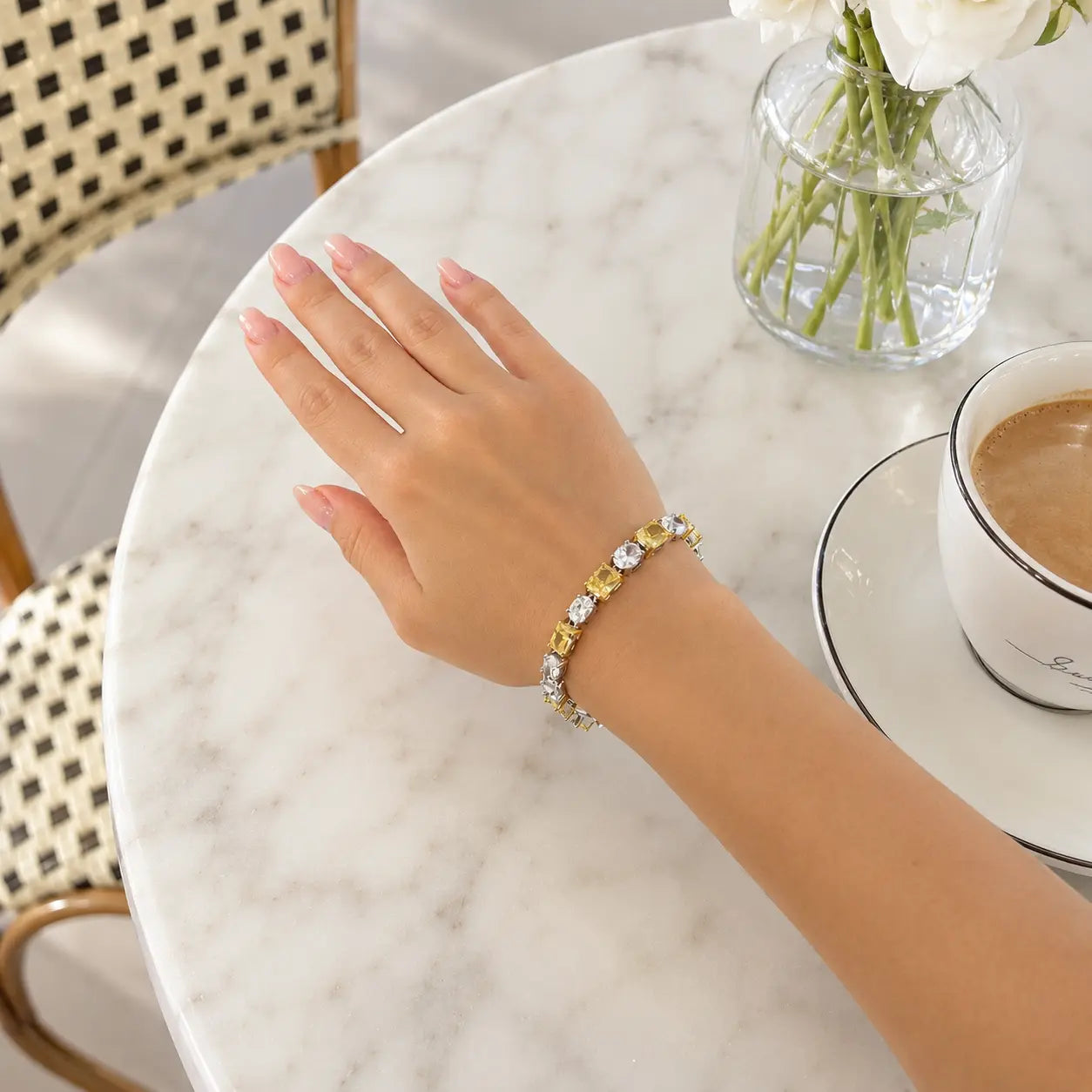 Lizette Canary Yellow Tennis Bracelet