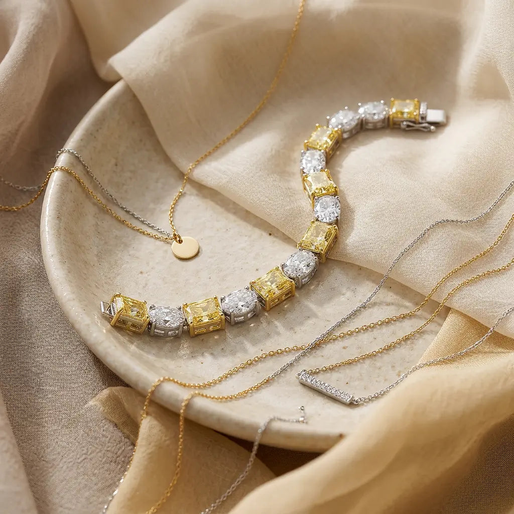 Lizette Canary Yellow Tennis Bracelet