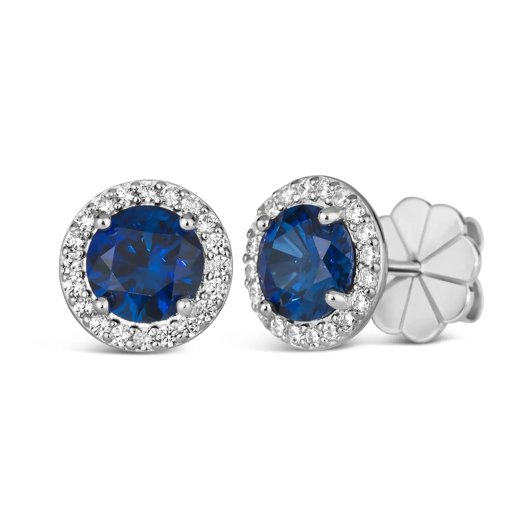 Lola 2 Carat Diamond Crystalline Martini Halo Studs