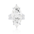 19.85ct Marquise Diamond Ring with Diamond Surround