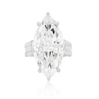 19.85ct Marquise Diamond Ring with Diamond Surround