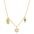 Love and Faith Necklace Yellow Gold