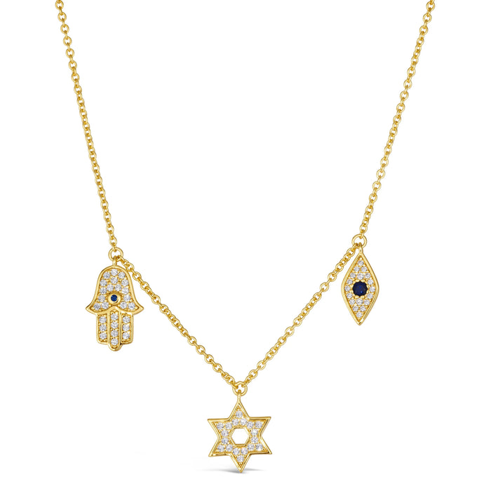 Love and Faith Necklace Yellow Gold