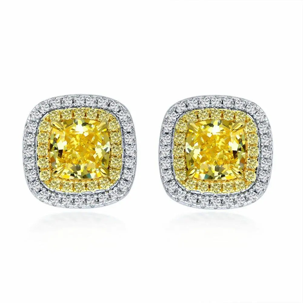 Lucia Brilliante Earrings in Canary Yellow