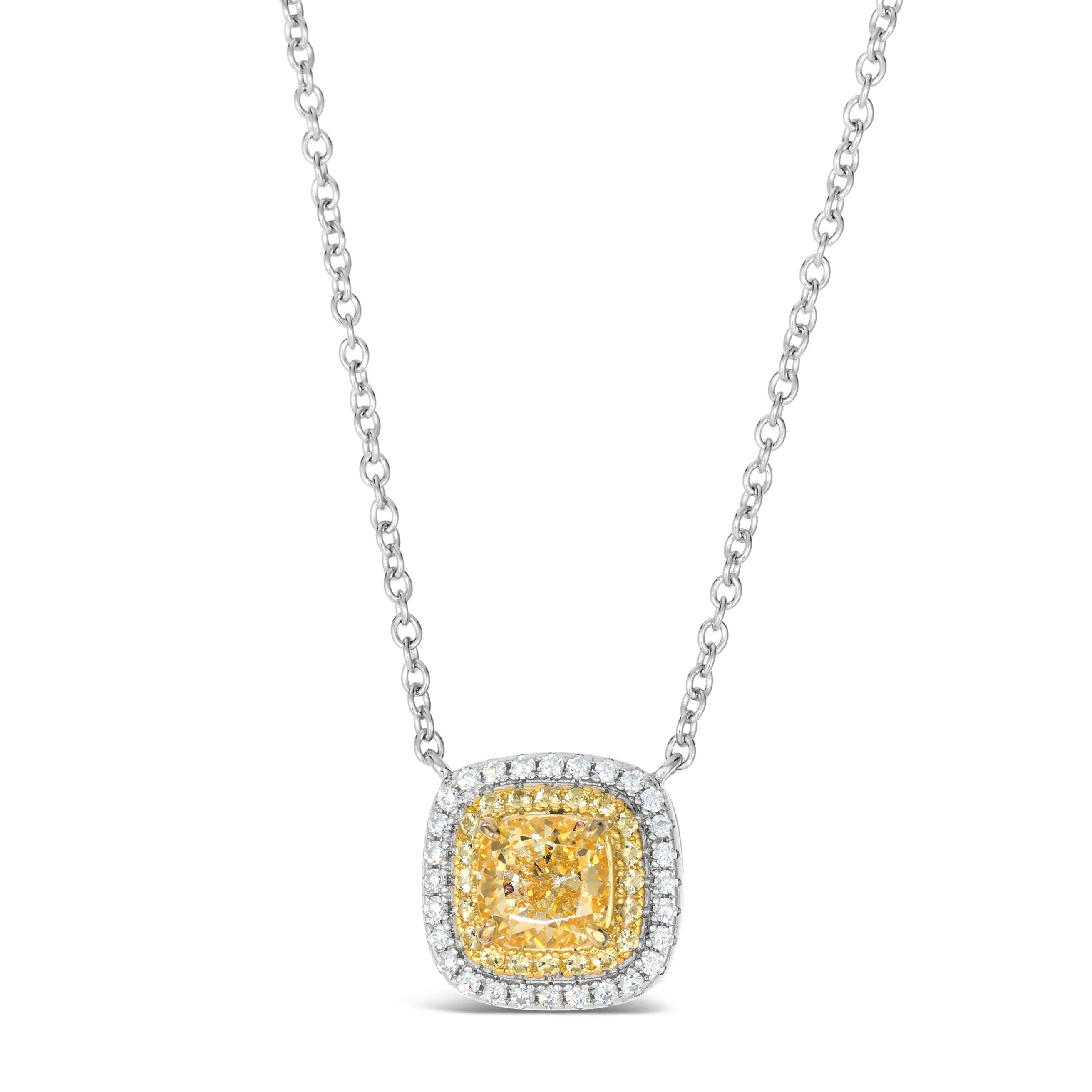 Lucia Brilliante Necklace in Canary Yellow