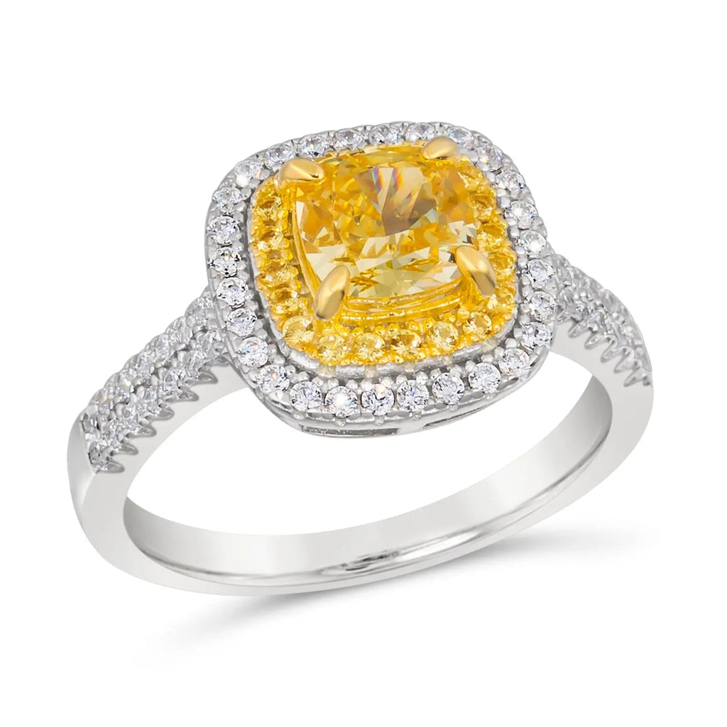 Lucia Brilliante Ring in Canary Yellow
