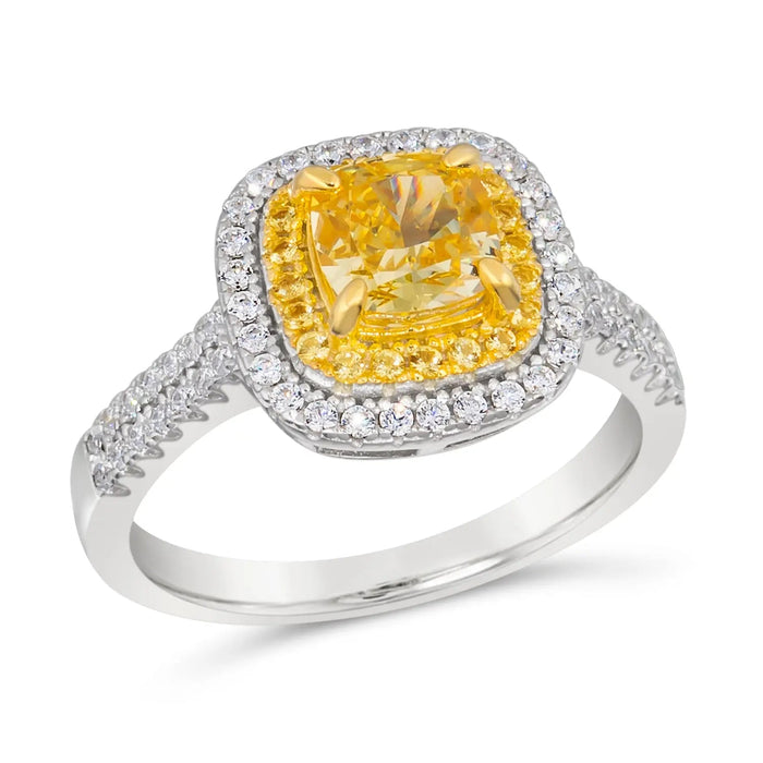 Lucia Brilliante Ring in Canary Yellow