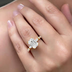 Luna 3 Carat Emerald Cut Ring