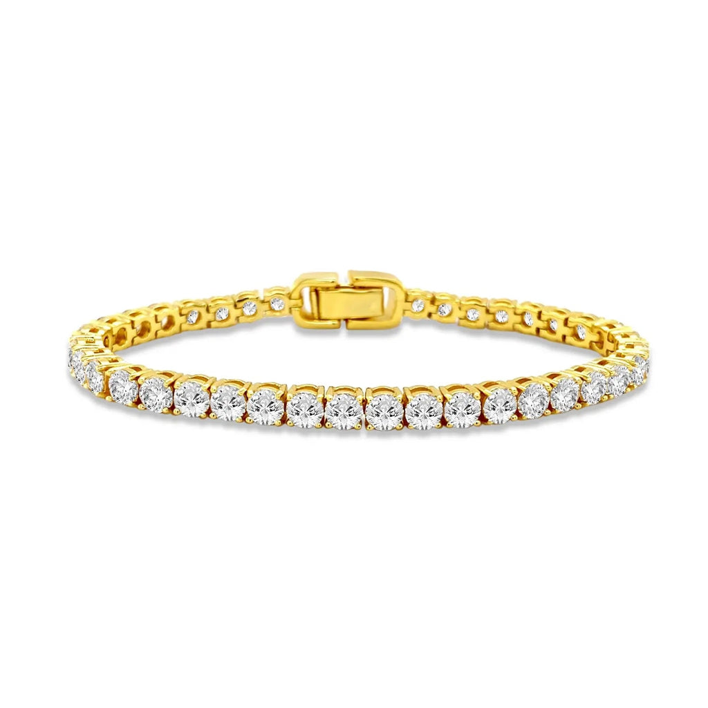 Luxe G Color 10 Carat Bracelet Four Prong in Gold
