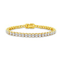 Luxe G Color 10 Carat Bracelet Four Prong in Gold