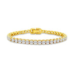 Luxe G Color 10 Carat Bracelet Four Prong in Gold