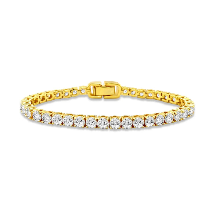 Luxe G Color 10 Carat Bracelet Four Prong in Gold
