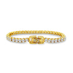 Luxe G Color 10 Carat Bracelet Four Prong in Gold