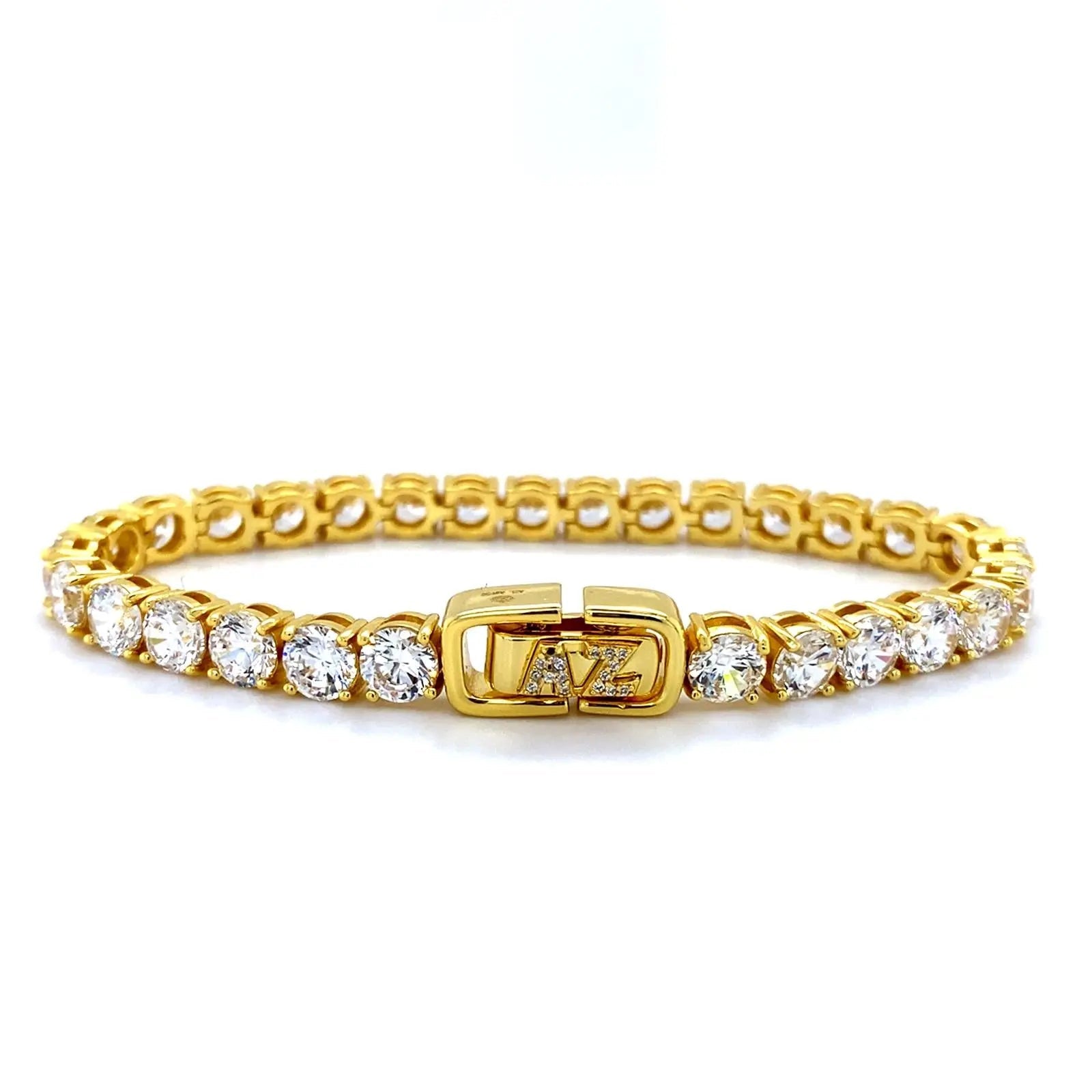 Luxe G Color 15 Carat Bracelet Four Prong in Gold